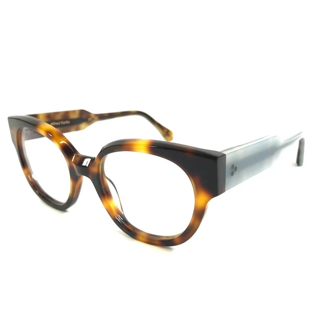 Alfred Kerbs Eyeglasses Frames ANITA HV Havana Gray Tortoise Full Rim 50-20-140